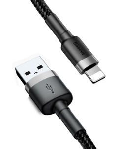 Кабель USB Lightning 8 pin 1 5А 1 5 м черный серый Cafule CALKLF CG1 Baseus