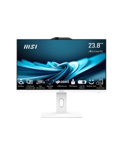Моноблок MSI Pro AP242P 14M-655XRU 23.8" 1920x1080, Intel Core i5-14400 2.5 ГГц, 16Gb RAM, 512Gb SSD, Intel UHD Graphics 730, WiFi, BT, Cam, без ОС, белый, клавиатура, мышь (9S6-AE0622-655) Msi