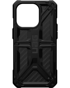 Чехол накладка Monarch Carbon Fiber для смартфона Apple iPhone 14 Pro черный 114034114242 Uag