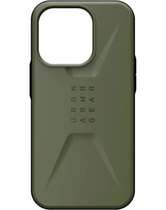 Чехол накладка Civilian для смартфона Apple iPhone 14 Pro оливковый 114042117272 Uag