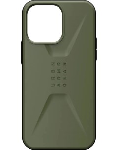 Чехол накладка Civilian для смартфона Apple iPhone 14 Pro Max оливковый 114043117272 Uag