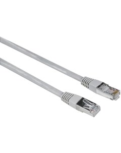 Патч-корд FTP кат.5e, 3 м, RJ45-RJ45, серый, CU, экранированный, H-200916 (00200916) Hama