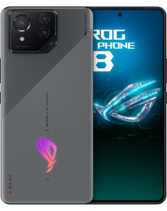 Смартфон ASUS ROG Phone 8, 6.78" 2400x1080 AMOLED, Qualcomm Snapdragon 8 Gen 3, 12Gb RAM, 256Gb, 3G/4G/5G, NFC, Wi-Fi, BT, 3xCam, 2-Sim, 5500 мА⋅ч, USB Type-C, Android 14, серый (90AI00N2-M000A0) Asus