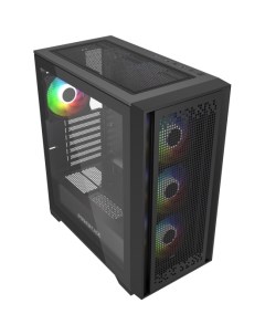 Корпус ByteFlow, ATX, Midi-Tower, USB 3.0, RGB подсветка, черный, без БП (CBFB-A4) Powercase