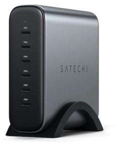 Сетевое зарядное устройство 200 Вт 6 Quick Charge PD серый ST C200GM EU Satechi