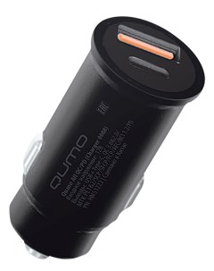 Автомобильное зарядное устройство All QC PD Charger 0088 USB 1xUSB Type C 3 4А 20 Вт QC PD черный Ch Qumo