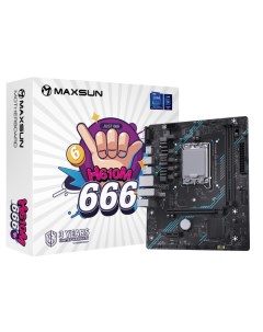 Материнская плата MS H610M 666 WIFI6 D5 Socket1700 Intel H610 2xDDR5 DIMM PCI Ex16 4SATA3 5 1 ch GLA Maxsun