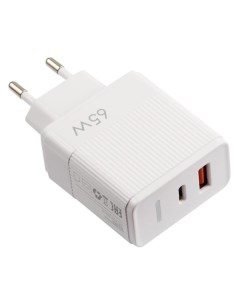 Сетевое зарядное устройство UN 20 65 Вт USB EU USB type C белый УТ000033860 Red line