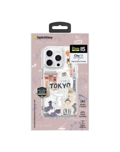 Чехол накладка City M Tokyo для смартфона Apple iPhone 15 Pro поликарбонат принт SPH56P186TK23 Switcheasy