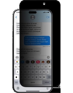 Защитное стекло Vetro Privacy для экрана смартфона Apple iPhone 15 Plus FullScreen ударопрочное пове Switcheasy