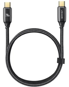 Дата кабель USB Type C USB Type C экранированный быстрая зарядка 5А 240 Вт 2 м черный US SJ581 U82 S Usams
