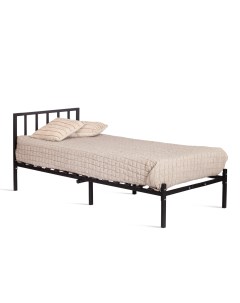 Кровать ТС Bruno односпальная металлическая черная 90х200 см Tc