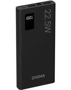 Внешний аккумулятор DGPF10A черный DGPF10A22PBK Digma