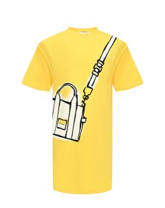 Платье с имитацией сумки через плечо желтое Marc jacobs (the)