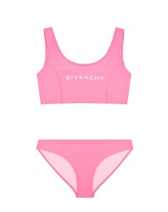 Купальник раздельный с логотипом розовый Givenchy