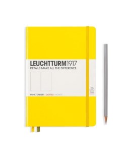 Записная книжка Leuchtturm A5 в точку лимонная 251 страниц твердая обложка Leuchtturm1917