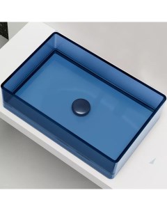 Накладная раковина Kristall 60 синяя Abber
