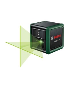 Уровень лазерный нивелир линейный до 12 м 0 6 мм м самовыравнивание 2xААА Quigo green 0603663C20 Bosch
