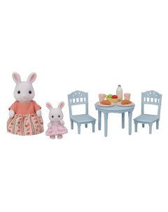 Набор Стол для завтрака Снежных кроликов мамы и малыша Sylvanian families