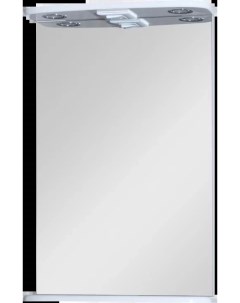 Зеркало Магнолия Э Маг02050 01Св 50x72 см с подсветкой выключателем белый глянец Misty
