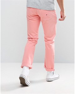 Розовые прямые джинсы в стиле 90 х M17 Tommy jeans