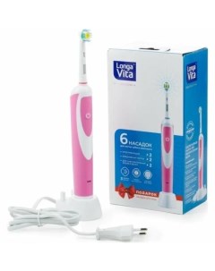 Электрическая зубная щётка KAB 4 розовая Лонга вита