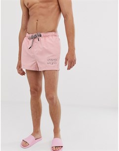 Светло розовые шорты для плавания Sorrento Superdry