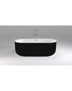 Акриловая ванна Swan 170х80 черно белая Black&white