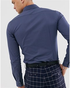 Облегающая рубашка из ткани с добавлением хлопка Filbrodie Tiger of sweden