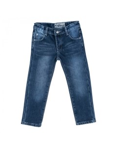 Брюки текстильные джинсовые для девочек Осеннее настроение 372061 Playtoday