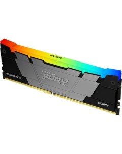 Оперативная память для компьютера 16Gb 1x16Gb PC4 25600 3200MHz DDR4 DIMM CL16 Fury Renegade RGB KF4 Kingston