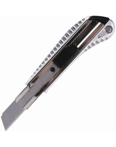 Нож канцелярский 235401 Metallic 18мм серебристый Brauberg