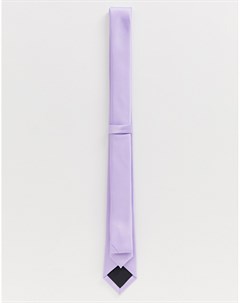 Свадебный узкий фактурный галстук фиолетового цвета Asos design