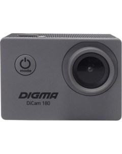 Экшн камера DiCam 180 1080p серый Digma