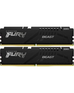 Оперативная память Fury Beast Black KF548C38BBK2 16 DDR5 2x 8ГБ 4800МГц DIMM Ret Kingston