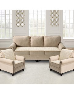 Комплект накидок на диван и два кресла Ромбы Karteks