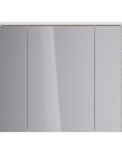 Зеркало шкаф Zenon 90х80 с подсветкой белый глянец Lemark