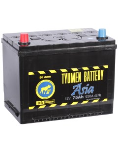 Автомобильный аккумулятор Asia 75 Ач прямая полярность D26R Tyumen battery