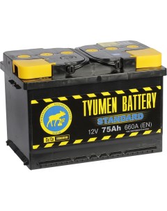 Автомобильный аккумулятор Standard 75 Ач прямая полярность L3 Tyumen battery