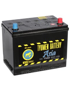 Автомобильный аккумулятор Asia 75 Ач обратная полярность D26L Tyumen battery