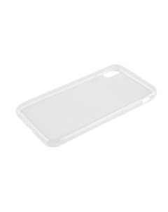 Чехол накладка iBox Crystal для смартфона Apple XS силикон прозрачный Red line