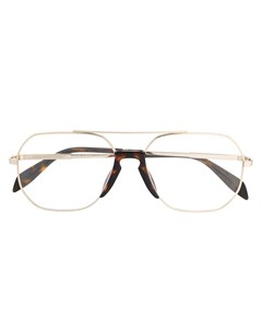 Alexander mcqueen eyewear очки в восьмиугольной оправе 57 коричневый Alexander mcqueen eyewear