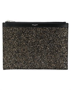 Saint laurent клатч для ipad с блестками Saint laurent