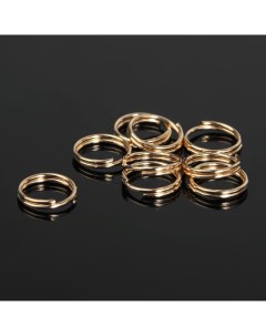 Кольцо соединительное двойное 0 9 см набор 50 г 310 шт см 1028 цвет золото Queen fair