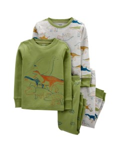 Пижама для мальчика с динозаврами 4 предмета 1M041810 2M041810 Carter`s