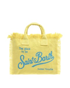 Сумка с лого желтая Saint barth