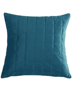 Подушка Etna 50x50 см велюр цвет синий Inspire