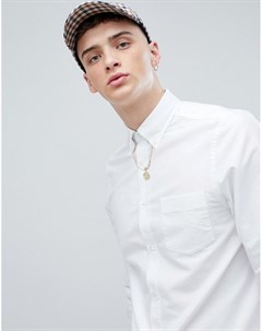 Белая классическая оксфордская рубашка Bevan Aquascutum