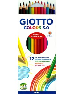 Набор карандашей цветных Glotto Colors 12 цв в картоне Fila