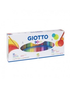 Набор карандашей цветных Giotto Stilnovo 50 цв и фломастеров Turbo Color 40 цв Fila